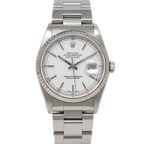 white face rolex datejust